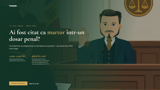 Ai fost citat ca martor într-un dosar penal — ce înseamnă și ce riști dacă nu te prezinți