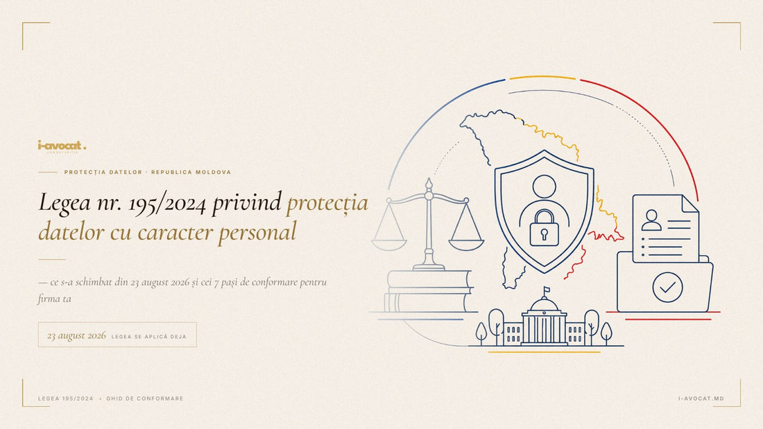 Legea nr. 195/2024 privind protecția datelor cu caracter personal: prevederi aplicabile din 23 august 2026