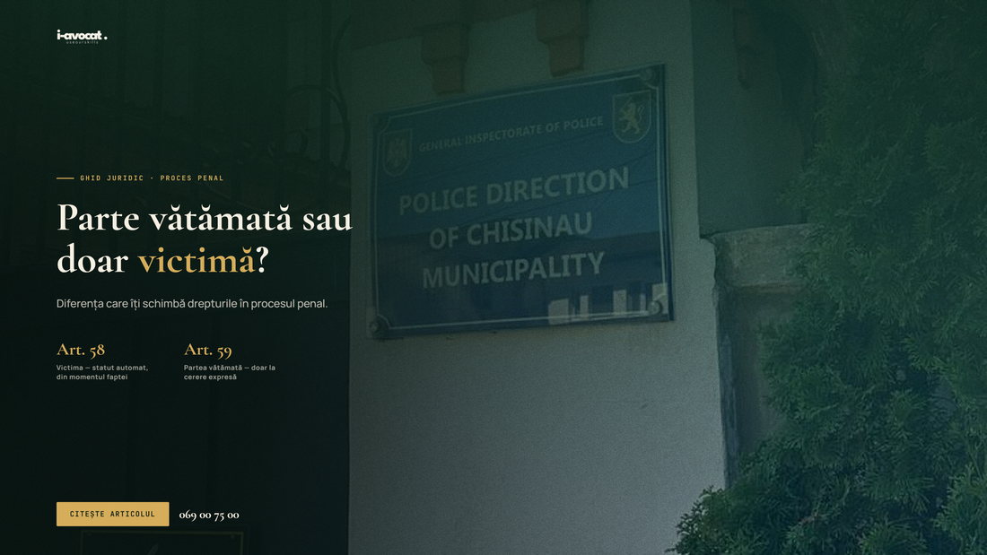 Parte vătămată sau doar victimă? Diferența care îți schimbă drepturile